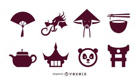 China Sing & Symbol Pack Silhouette China Sing & Symbol Pack Silhouette