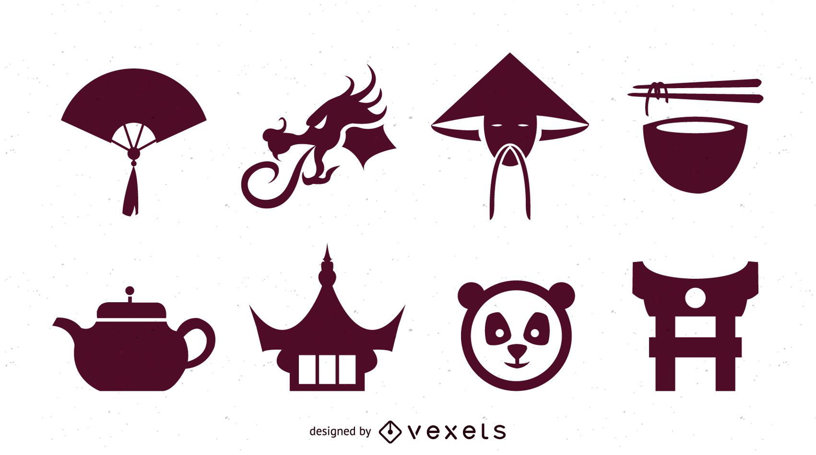 China Sing & Symbol Pack Silueta