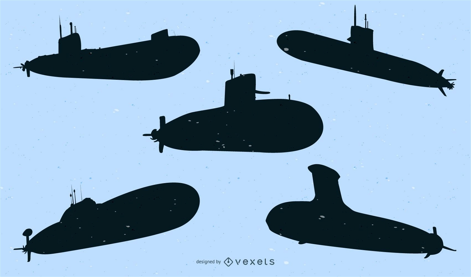 Submarine Ship Pack Silhouette