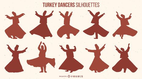 Turkey Dancers Silhouette pack