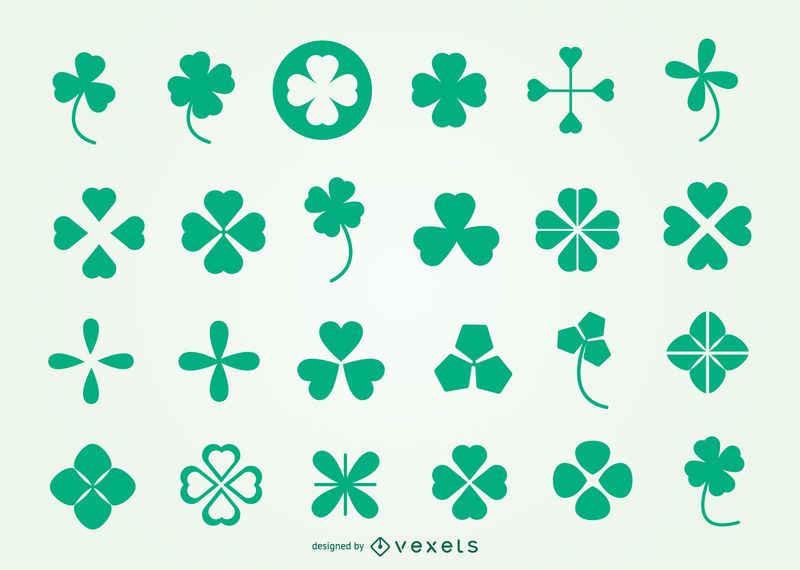 Trefoil Symbol Pack for Saint Patrick Day Trefoil Symbol Pack for Saint Patrick Day