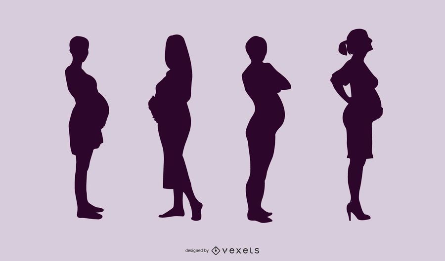 Pregnant Ladies Pack Silhouette Pregnant Ladies Pack Silhouette