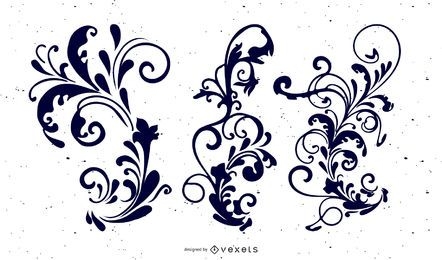 Decorative Ornaments with Outline Variation