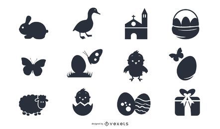 Easter Symbol Pack Silhouette