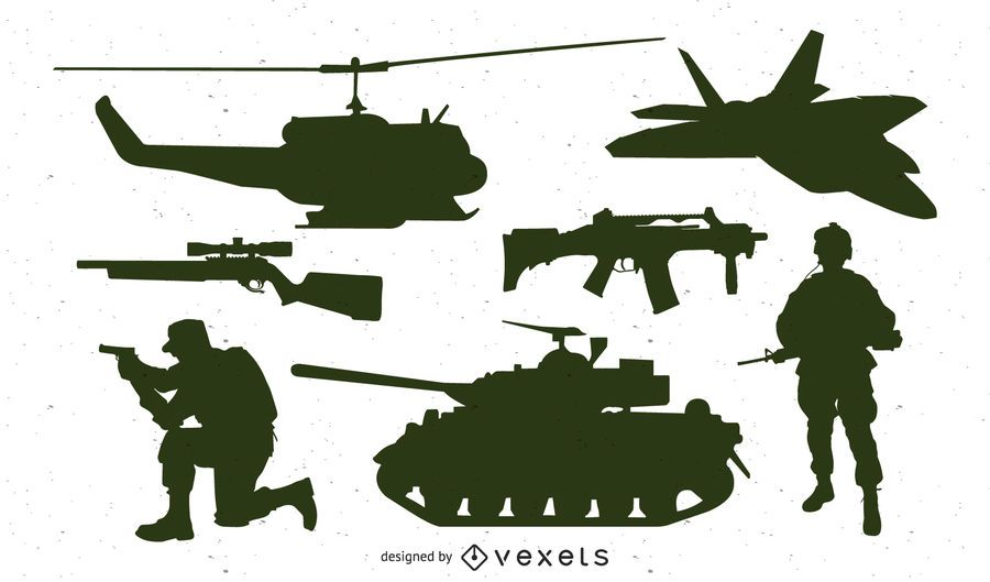 Paquete de iconos de técnica militar Paquete de iconos de técnica militar