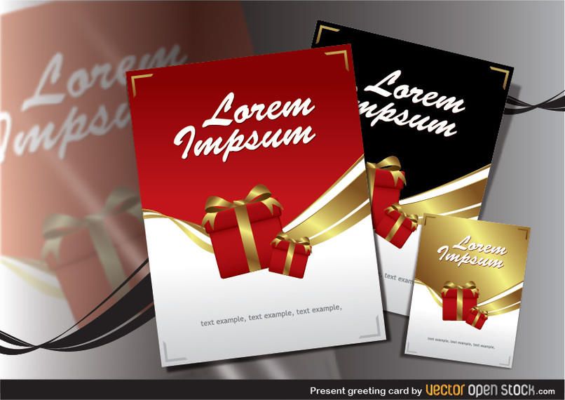 Present greeting card Present greeting card