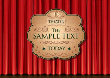 Theater Curtain Poster Theater Curtain Poster