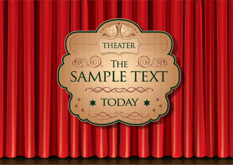 Theater Curtain Poster Theater Curtain Poster