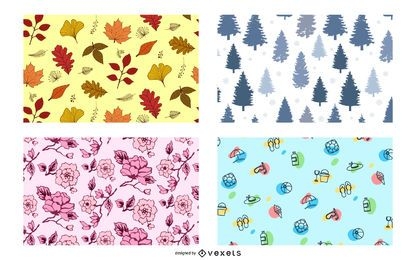 Four Seasons Pattern Design Set