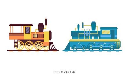 Grungy Vintage Train Pack