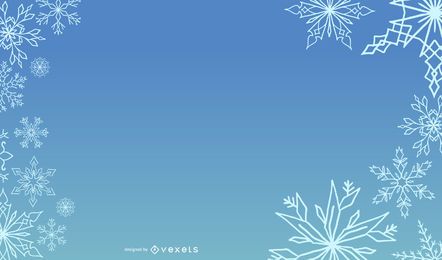 Layout de Natal do Blue Snowy Template