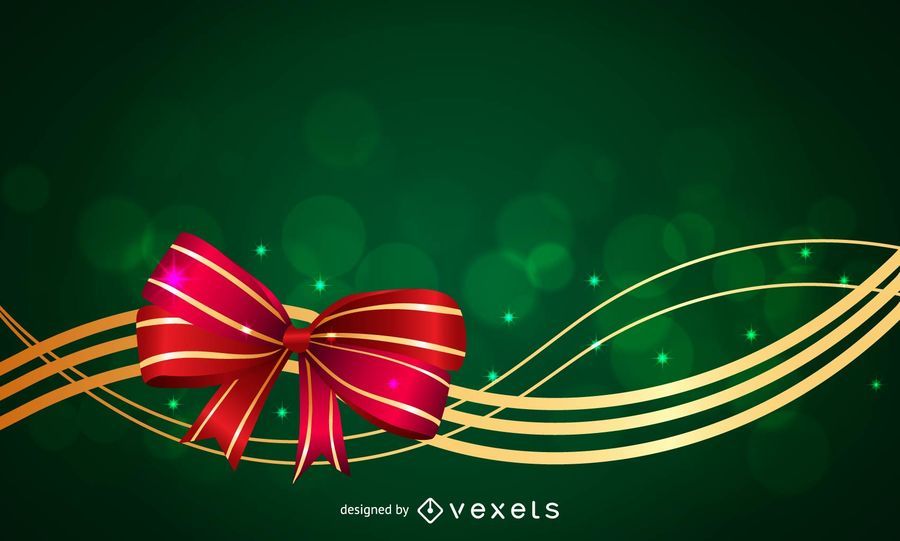Christmas Ribbon with Stars & Swirls Christmas Ribbon with Stars & Swirls