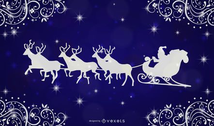 Swirly Frame Weihnachtskartenlayout