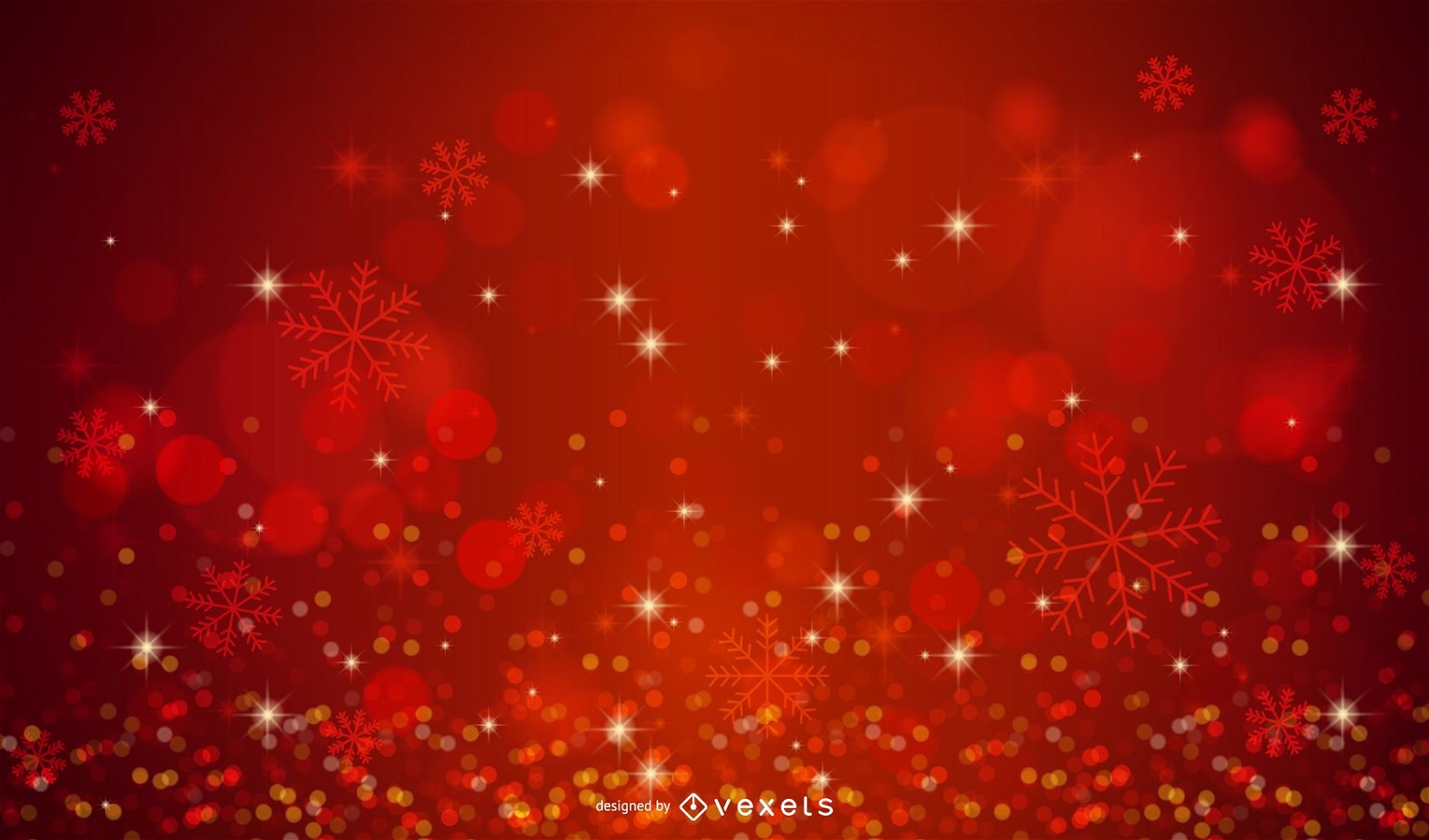 Shiny Background With Xmas Lights Vector Download
