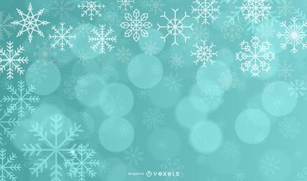 Verschwommenes & verschneites Weihnachtshintergrunddesign