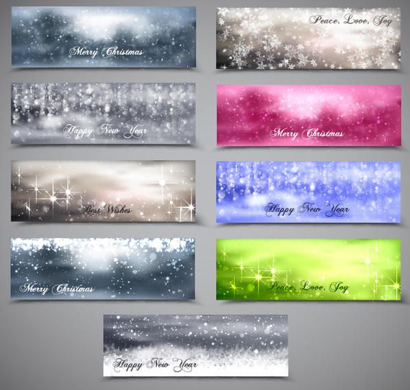 Blurry & Snowy Xmas Banner Pack Blurry & Snowy Xmas Banner Pack