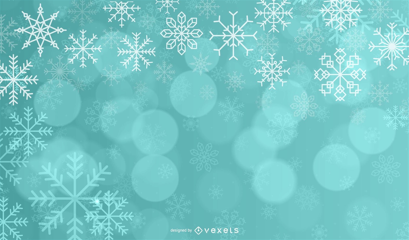 Blurry & Snowy Xmas Background Design