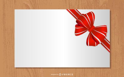 Ausführliches Geschenkband gebunden auf einem Papier Ausführliches Geschenkband gebunden auf einem Papier