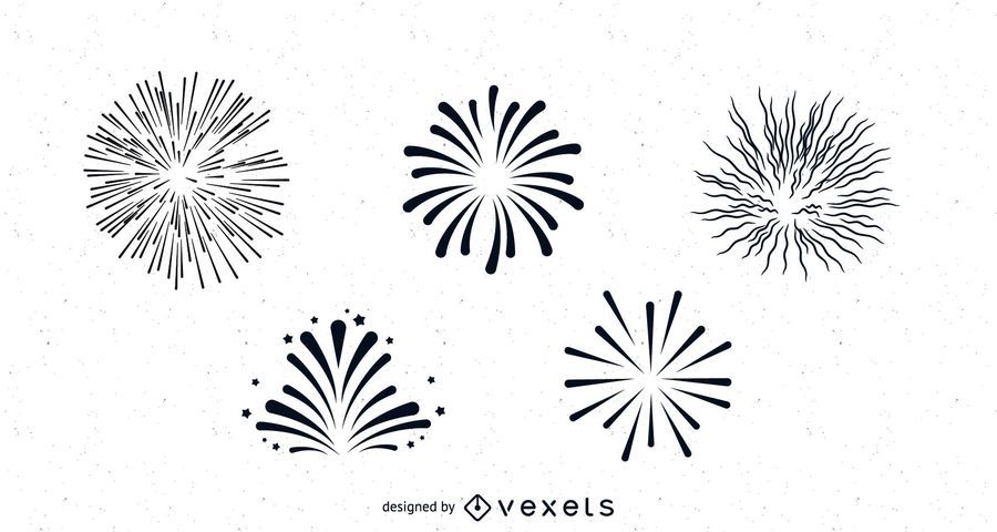 Paquete de fuegos artificiales limpio y suave Paquete de fuegos artificiales limpio y suave