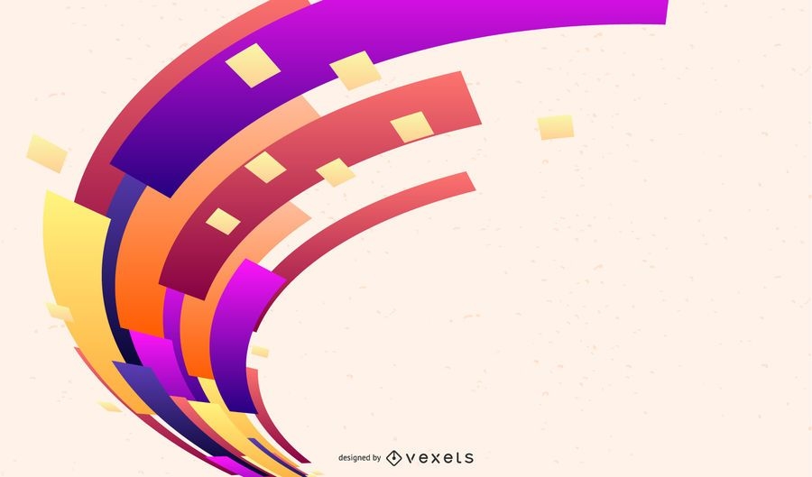 Creative Warped  Abstract  Colorful Shapes  Vector Download