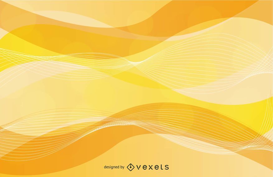 Línea espiral ondulada fondo amarillo Línea espiral ondulada fondo amarillo