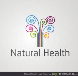 Remolinos de colores de salud natural