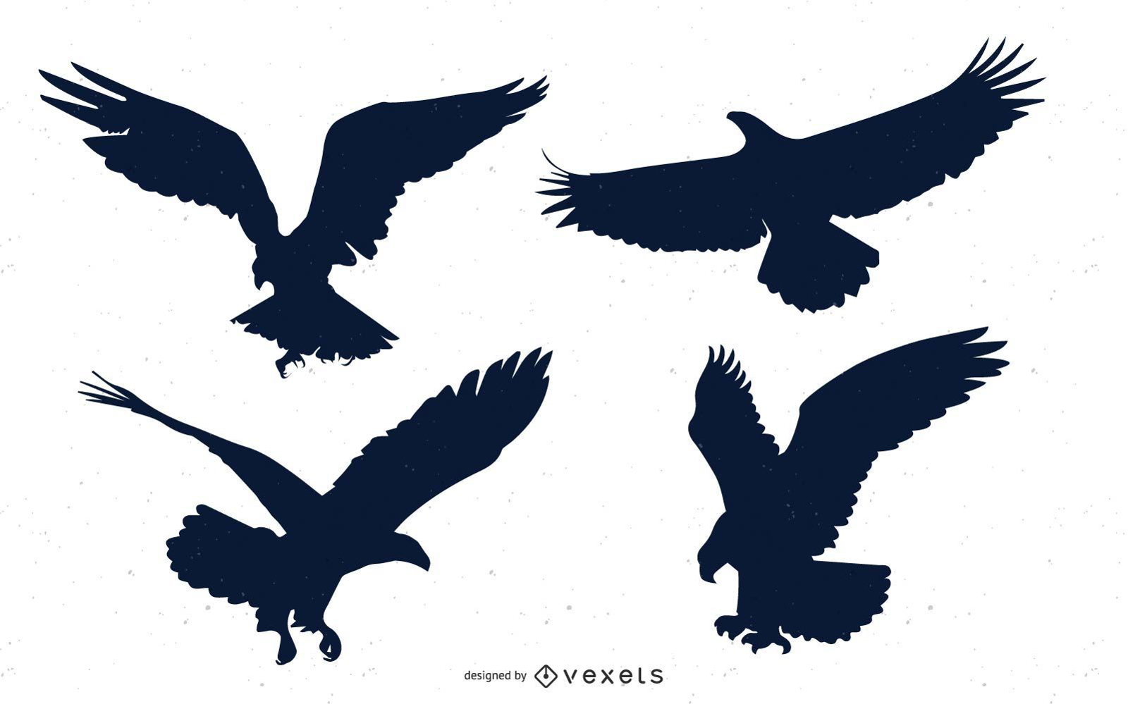 Conjunto de animales de la naturaleza del águila calva