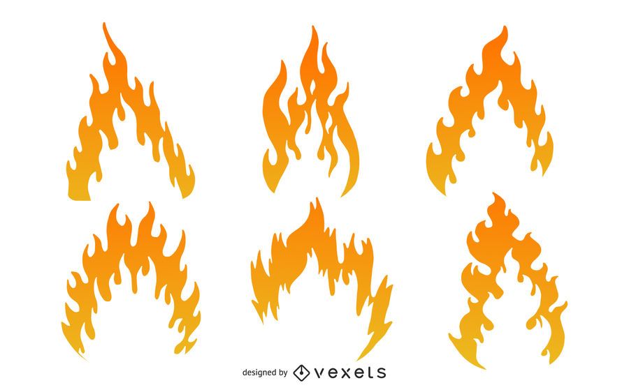 Gradient Abstract Flame Pack Gradient Abstract Flame Pack
