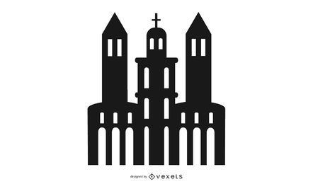 Edifício da Igreja Silhouette