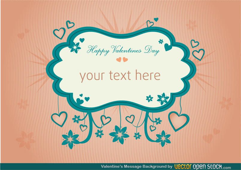 Valentines Message Background Valentines Message Background
