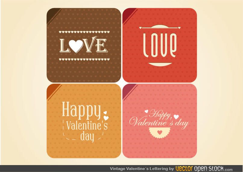 Carta do Valentim do vintage Carta do Valentim do vintage