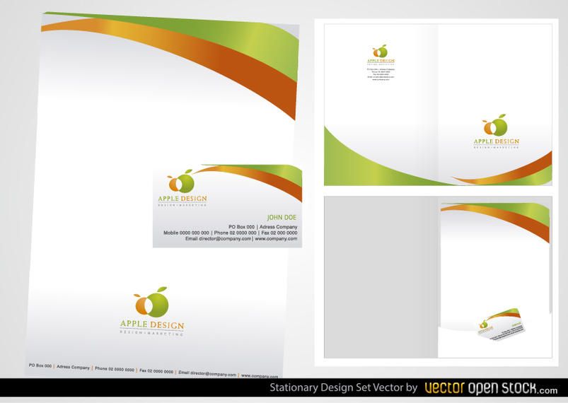 Stationery Design Set Stationery Design Set