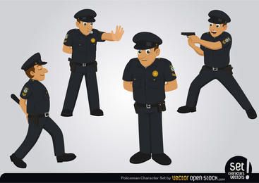 Conjunto de caracteres de policía