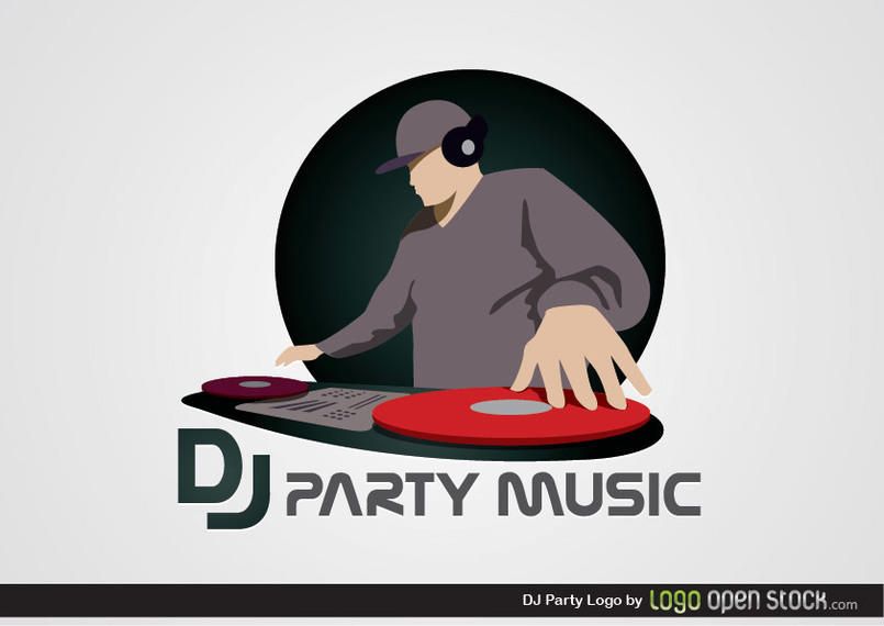 Logotipo de DJ Party Logotipo de DJ Party