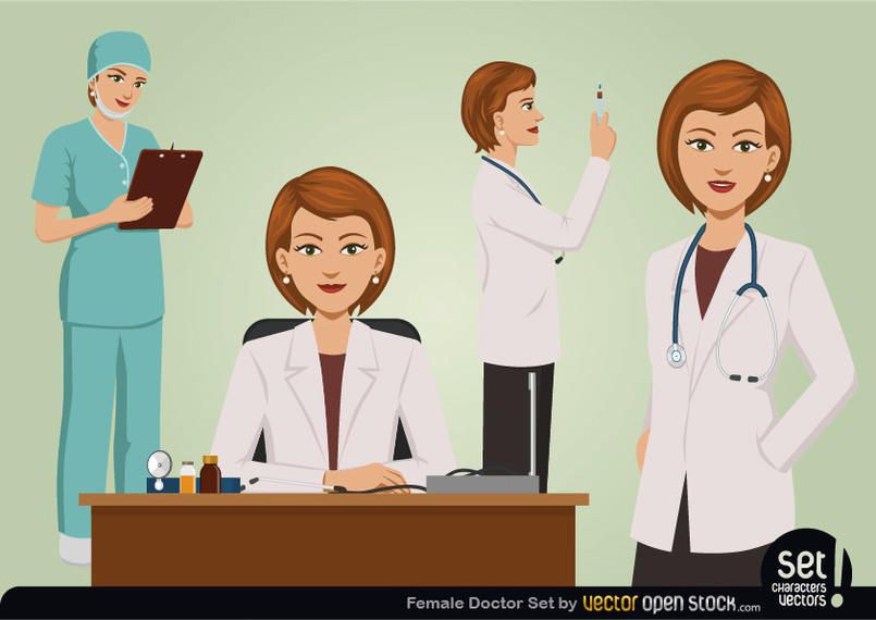 Female Doctor Set Female Doctor Set