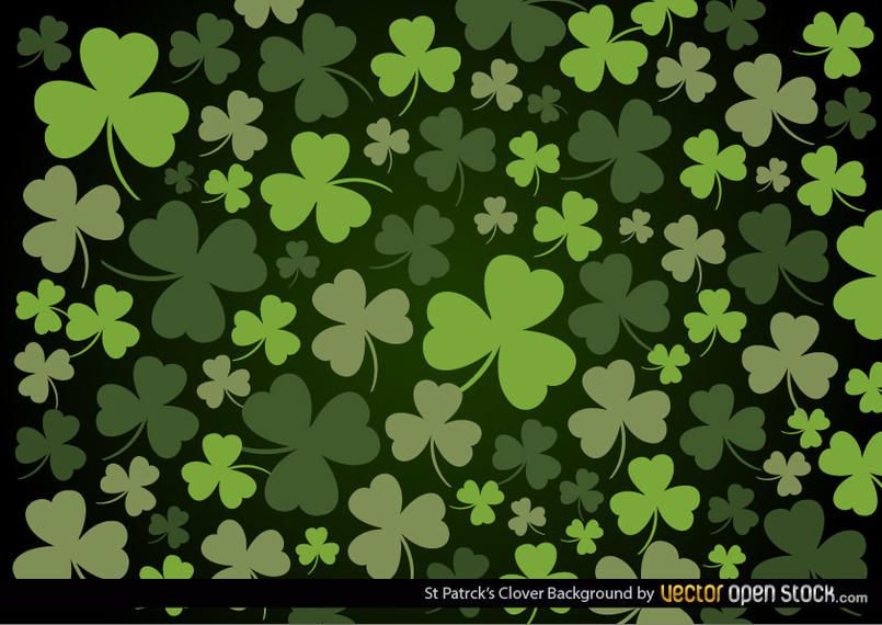 Fondo de trébol de San Patricio Fondo de trébol de San Patricio