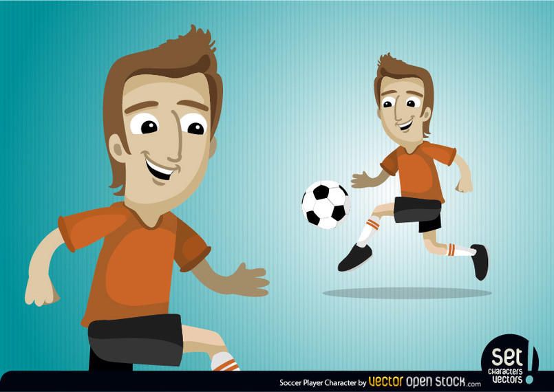 Personaje de futbolista Personaje de futbolista