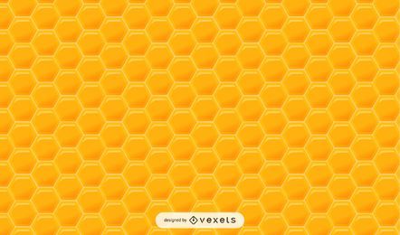 Glossy Hexagonal Honey Pattern
