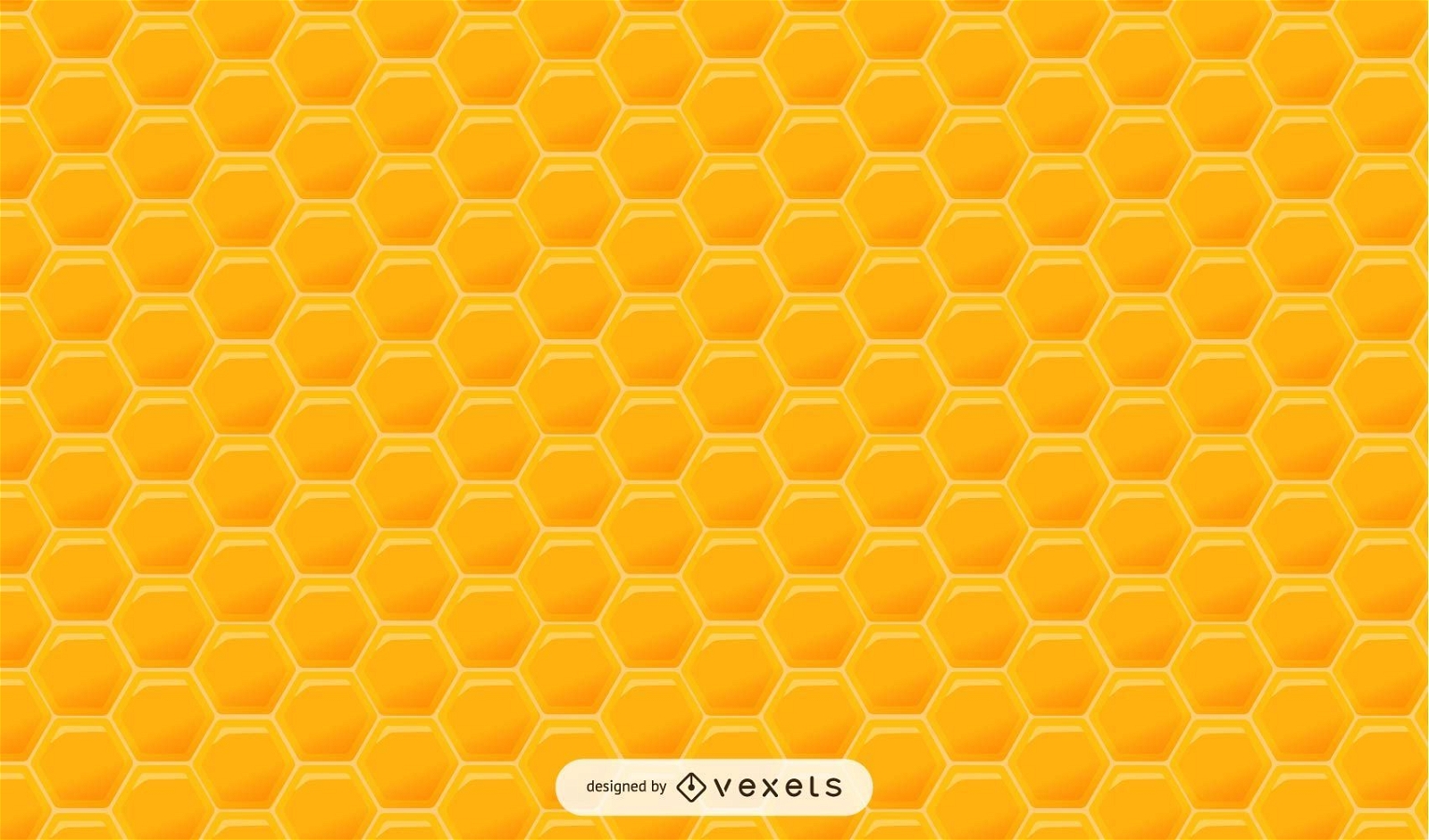 Padrão de mel hexagonal brilhante