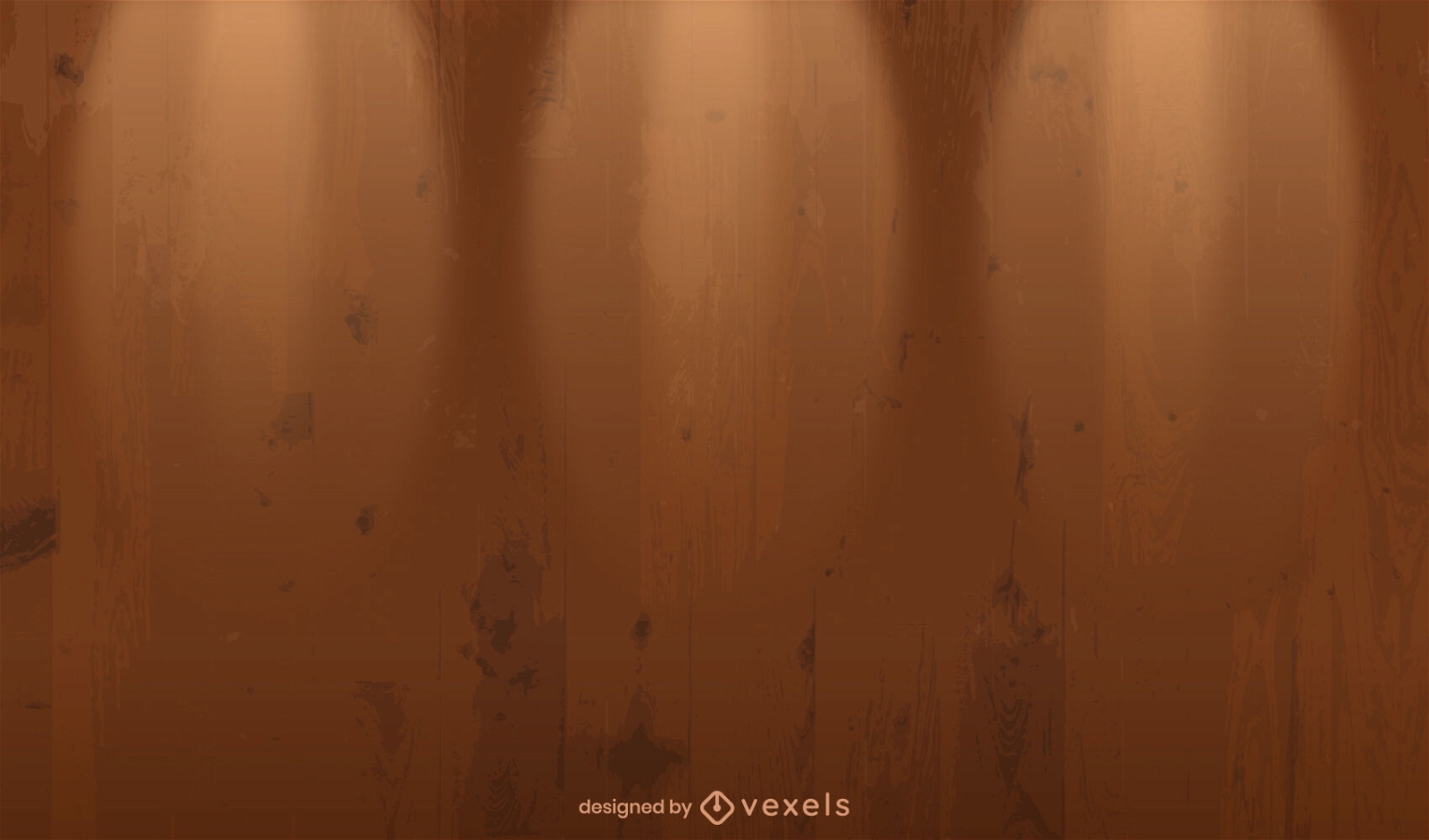 Realistischer Woody-Hintergrund mit Lichtern