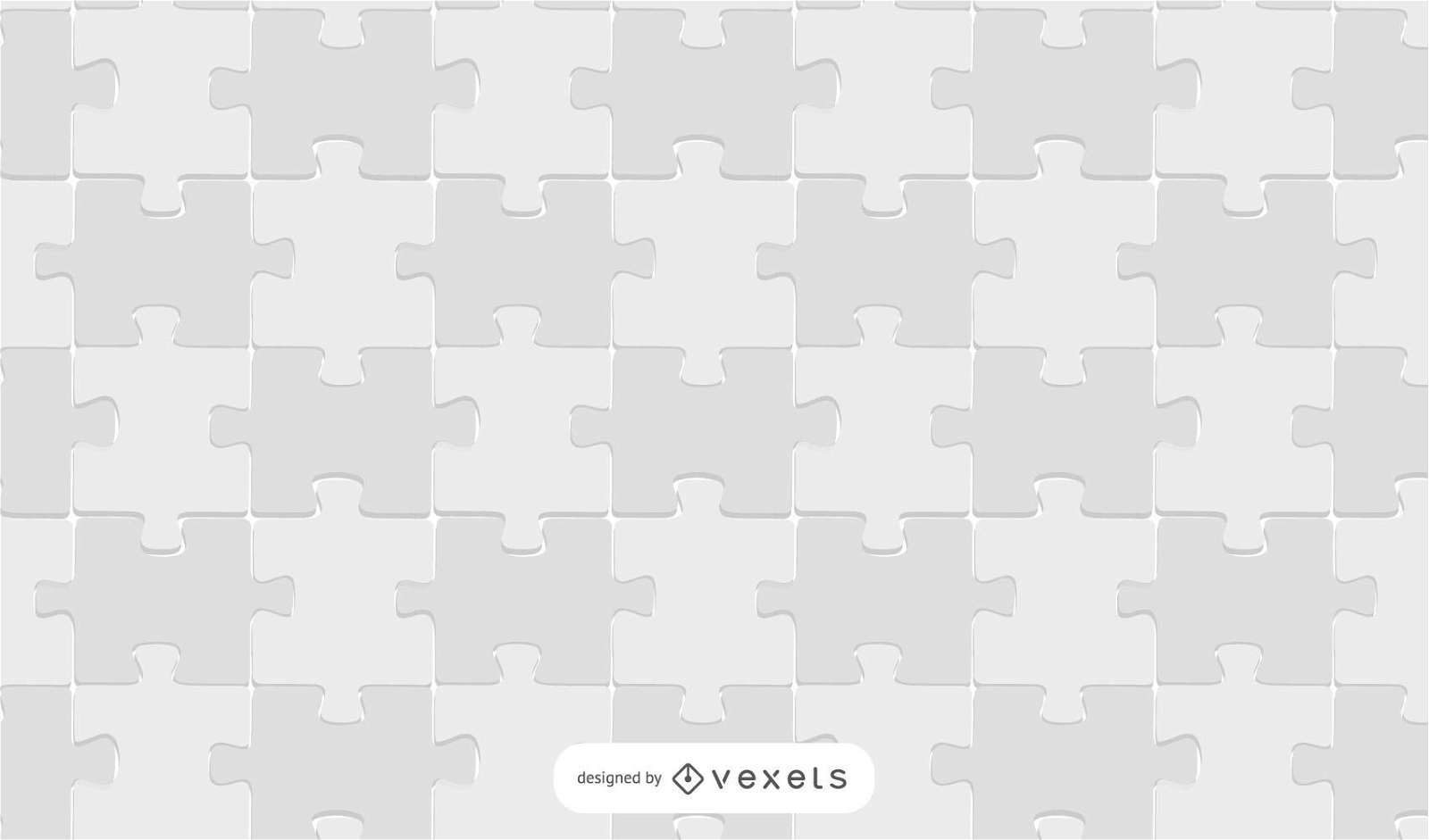 White Jigsaw Puzzle Pattern