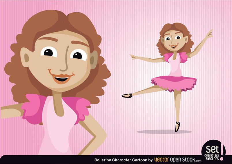 Ballerina Cartoon Character Ballerina Cartoon Character
