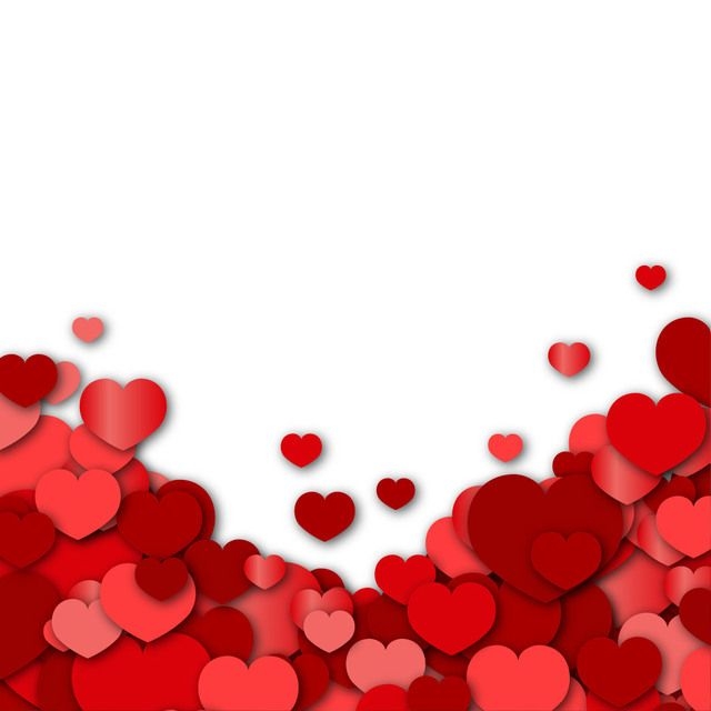Valentinstag Hintergrund mit Herzen
