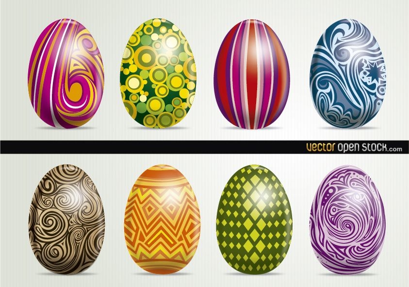 Hermosos huevos de Pascua art?sticos