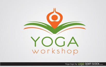 Plantilla de logotipo de yoga