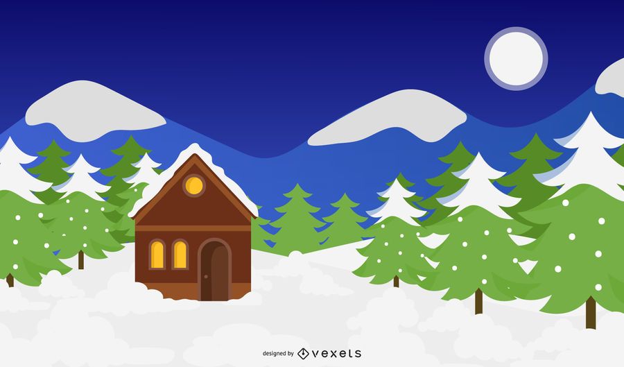 Snowy Christmas Landscape Snowy Christmas Landscape