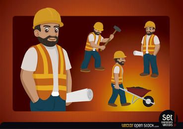 Construction worker character Construction worker character