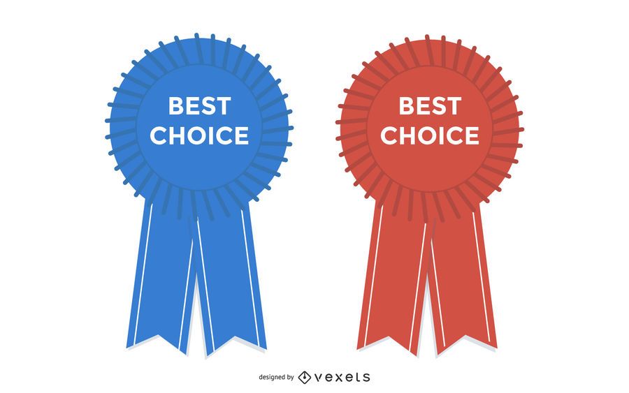 Glossy Best Choice Badge with Ribbon Glossy Best Choice Badge with Ribbon