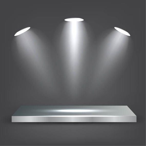 Realistic Metal Shelf with Lights Realistic Metal Shelf with Lights