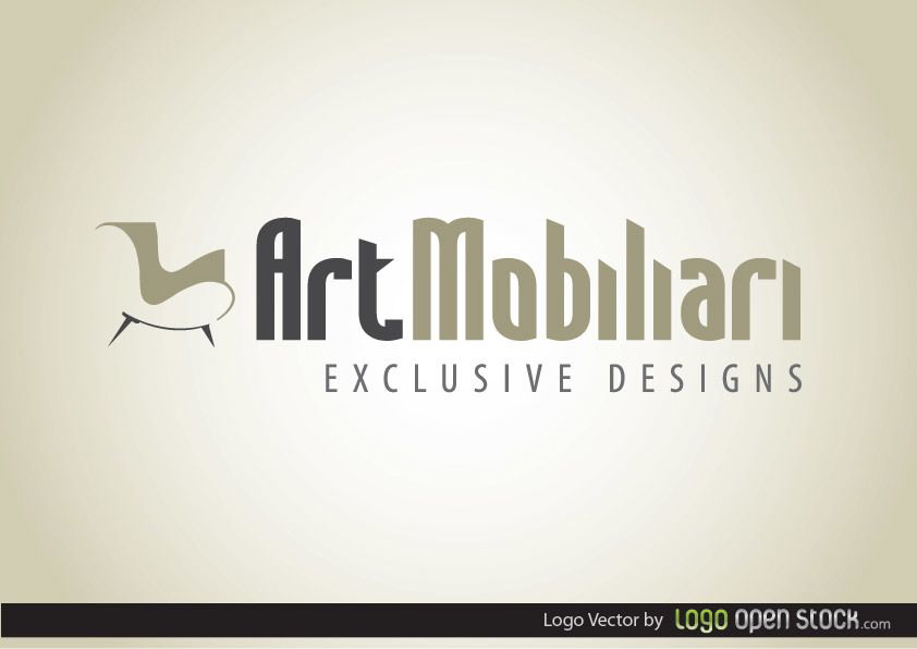 Modernes Möbel-Logo